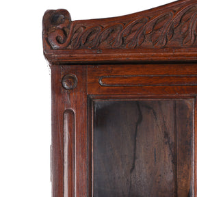 Anglo Indian Colonial Glazed Book Cabinet - 19th Century