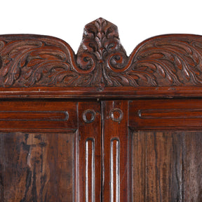 Anglo Indian Colonial Glazed Book Cabinet - 19th Century