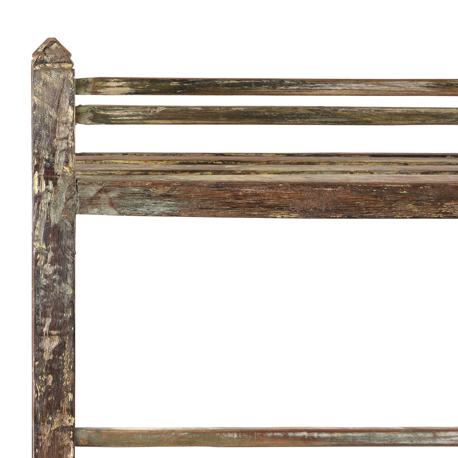 Slatted Teakwood Shelf From Rajasthan - Ca 1930