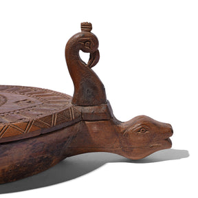 Carved Teak Masala Box From Banswara - Ca 1920