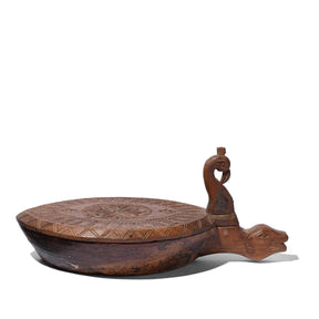 Carved Teak Masala Box From Banswara - Ca 1920
