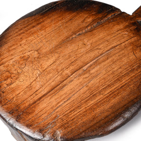 Old Indian Chapati Board From Banswara Tribal Area - 19thC