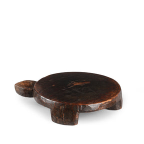 Carved Teak Chapati Board From Banswara Region - 19th Century