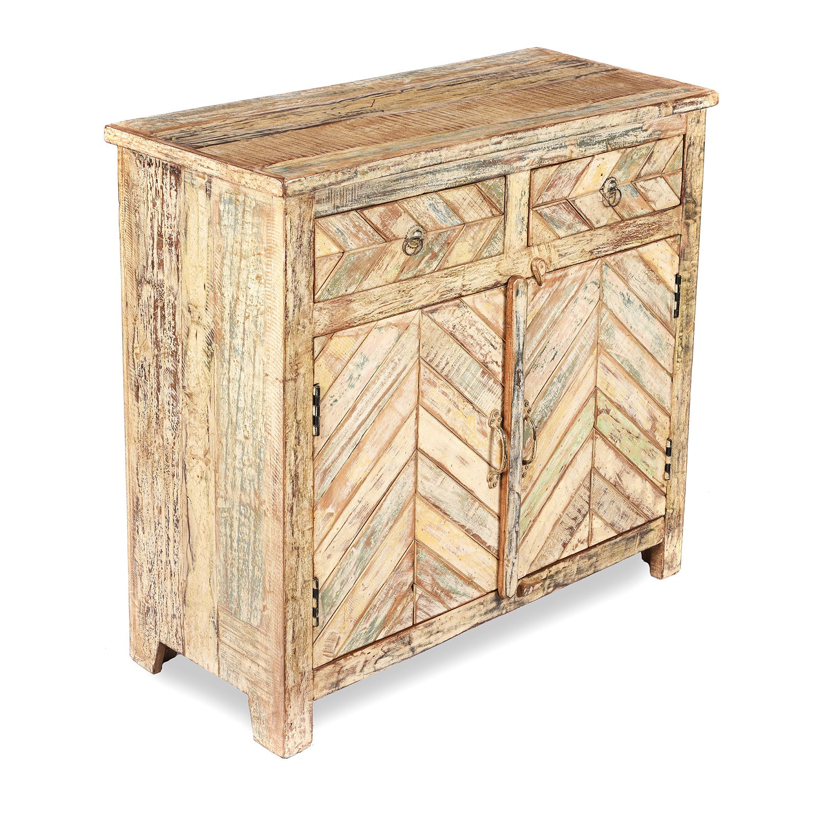 2 Door Indian Parquet Side Cabinet