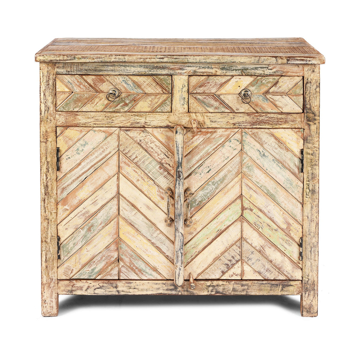 2 Door Indian Parquet Side Cabinet