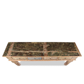 4 Drawer Painted Console Table Made From Reclaimed Teak