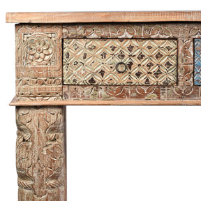 4 Drawer Painted Console Table Made From Reclaimed Teak