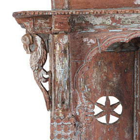 Painted Indian House Shrine From Gujarat - 19th Century