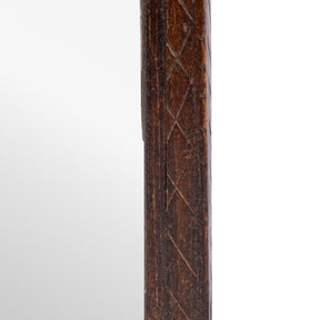 Carved Teak Mirror From Banswara Tribal Region - Ca 1920
