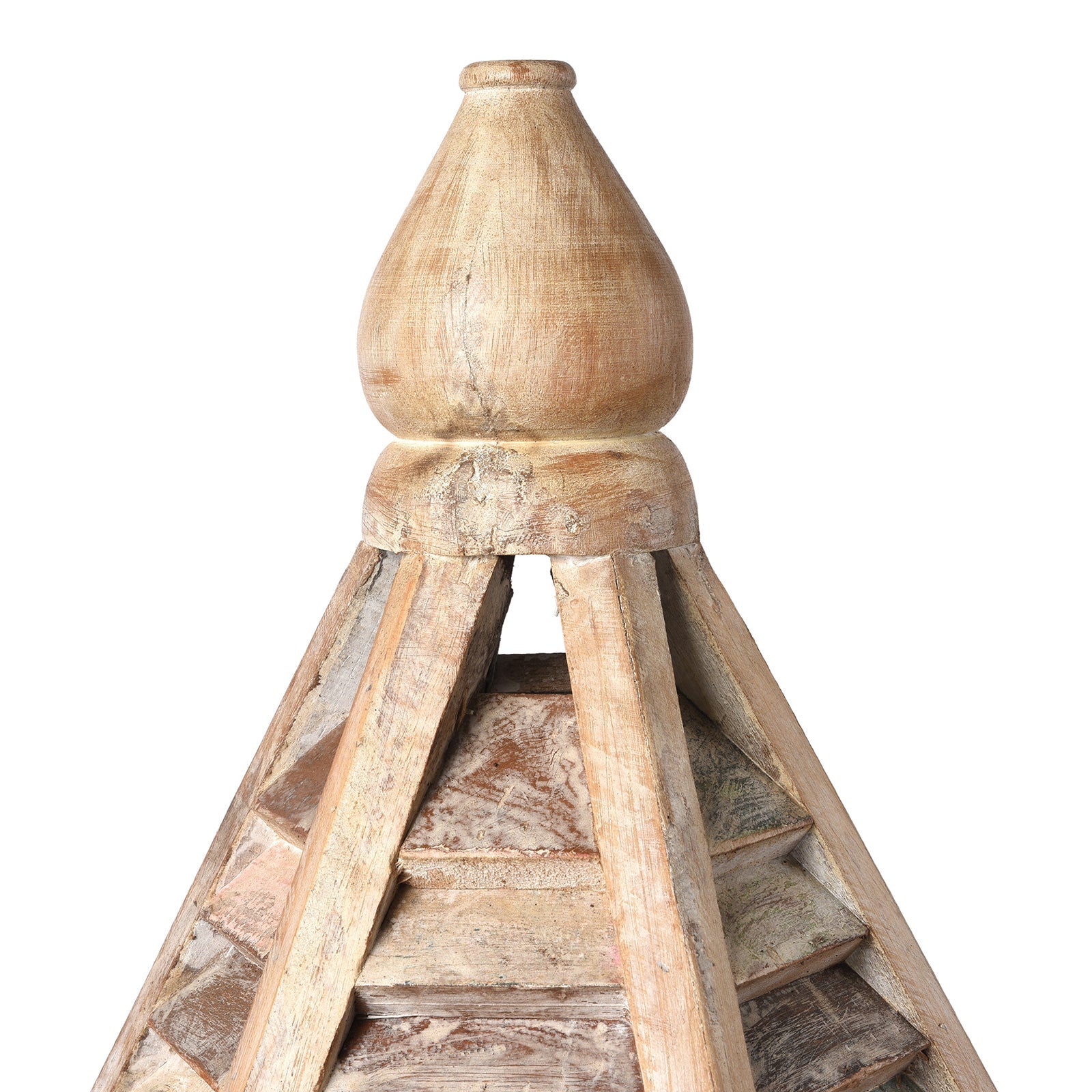 Painted Bird House Made From Reclaimed Wood