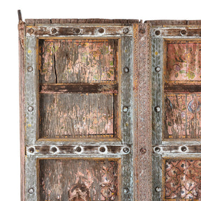 Old Indian Doors From Rajasthan With Later Paint - 19th Century