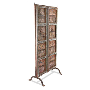 Old Indian Doors From Rajasthan With Later Paint - 19th Century