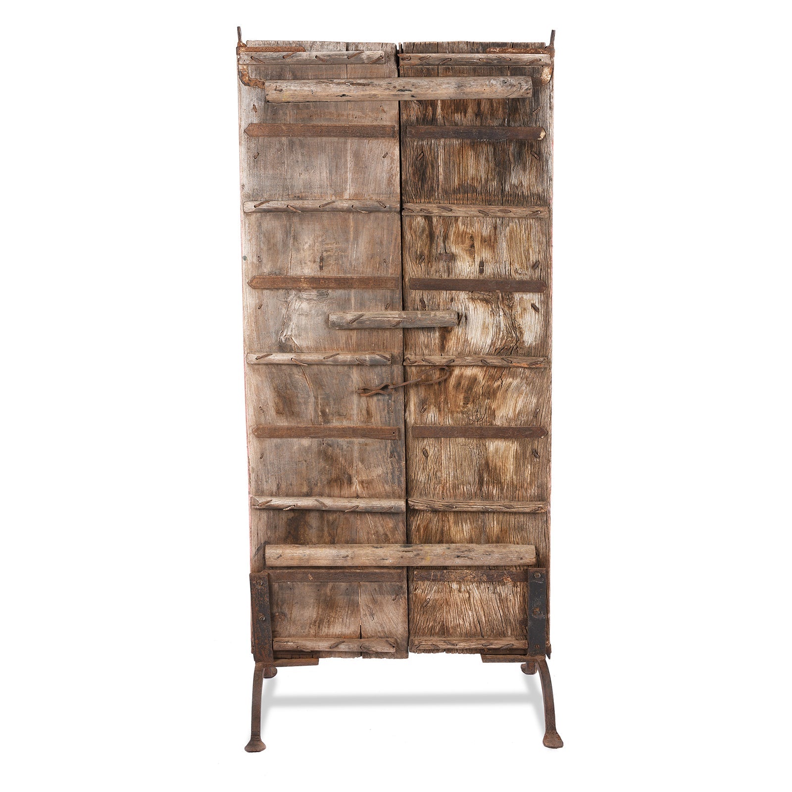 Old Indian Doors From Rajasthan With Later Paint - 19th Century