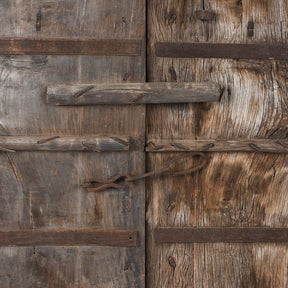 Old Indian Doors From Rajasthan With Later Paint - 19th Century