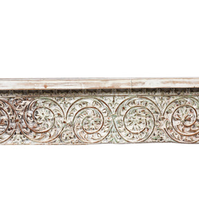 White Painted Reclaimed Teak Console Table