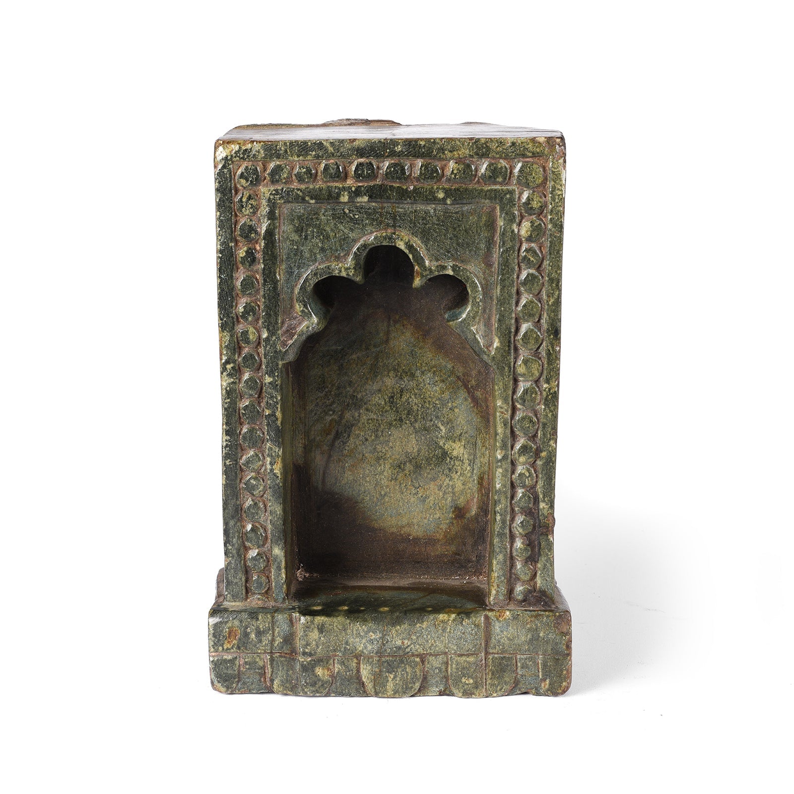 Carved Soapstone Lamp Niche From Dungarpur - 19thC