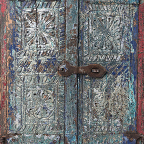 Carved Teak Tribal Window From Kutch - Ca 1920