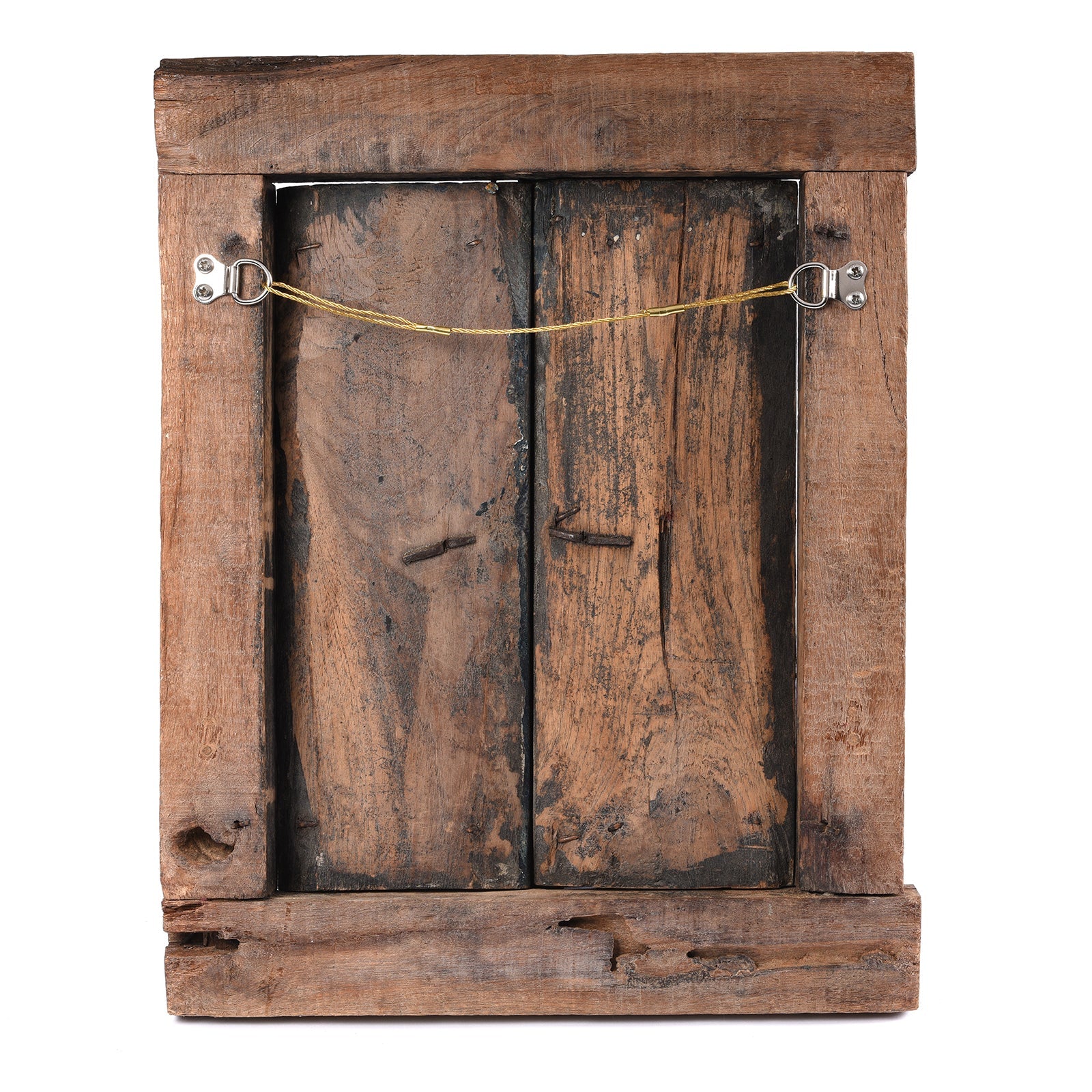Carved Teak Tribal Window From Kutch - Ca 1920