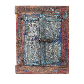 Carved Teak Tribal Window From Kutch - Ca 1920