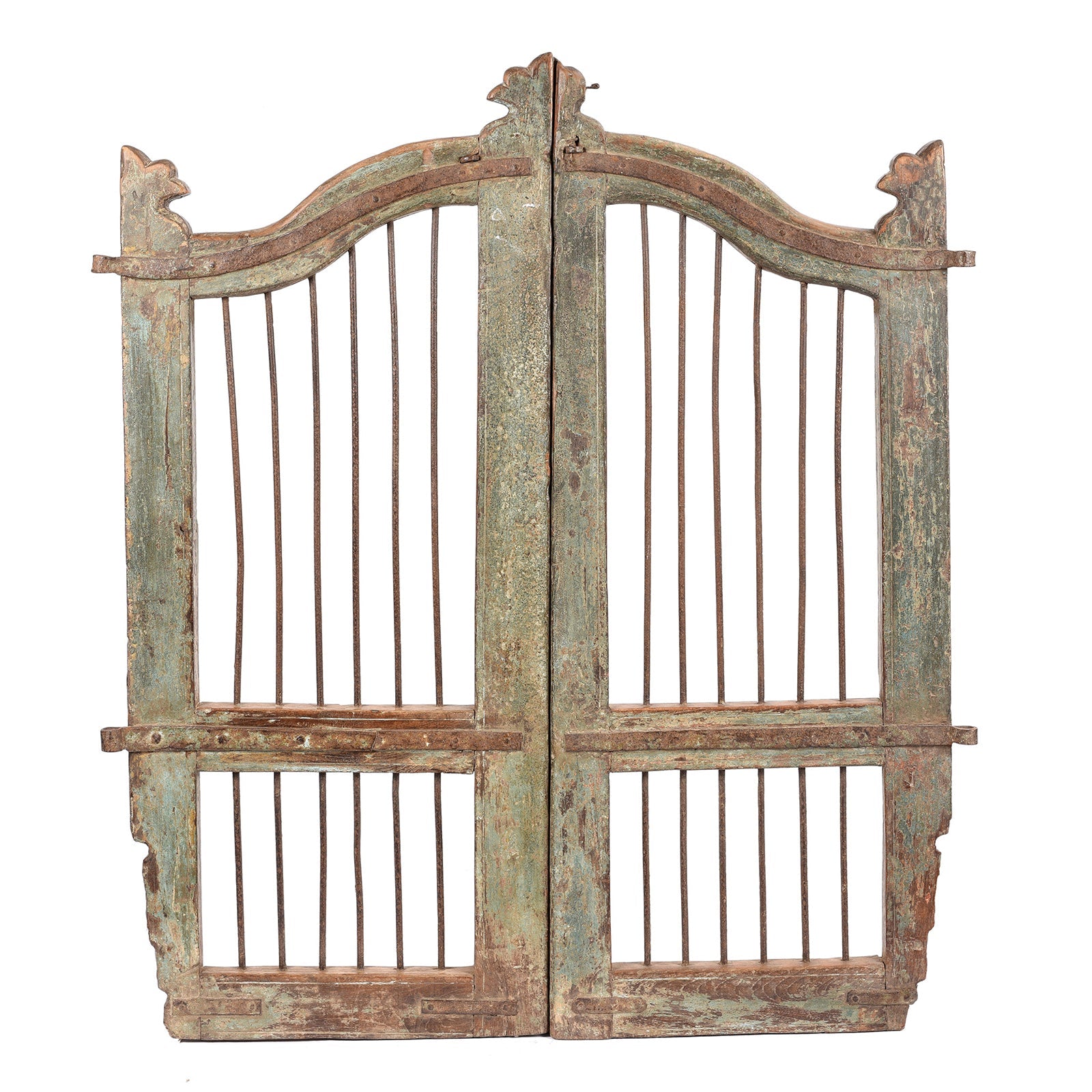 Teak Indian Dog Gate From Gujarat - 19thC