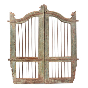 Teak Indian Dog Gate From Gujarat - 19thC