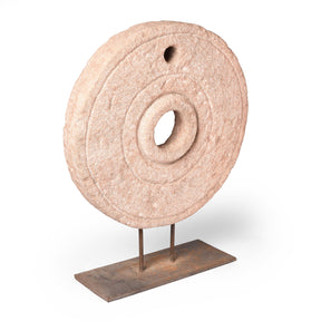 Indian Stone Millstone From Rajasthan - Ca 1920's