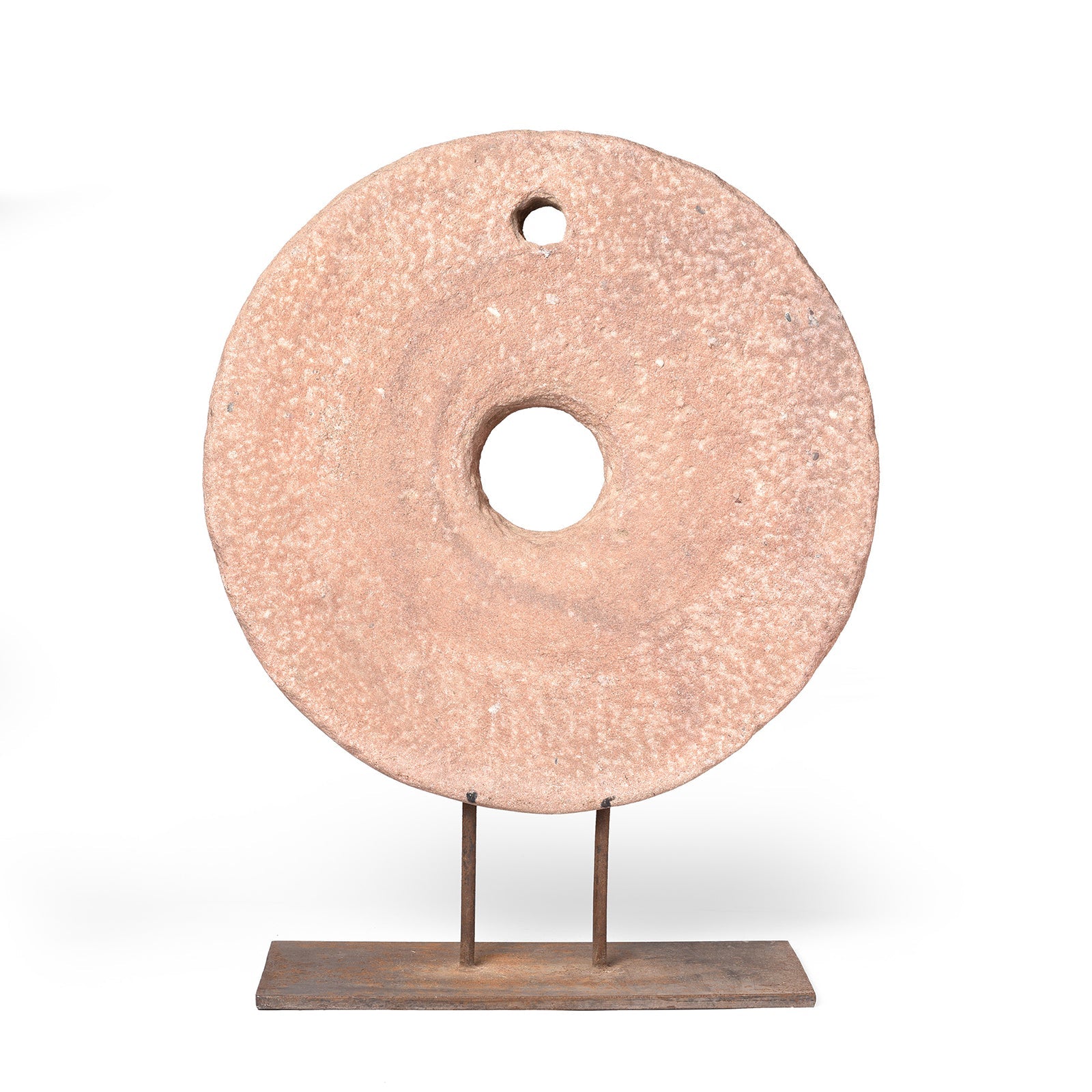 Indian Stone Millstone From Rajasthan - Ca 1920's