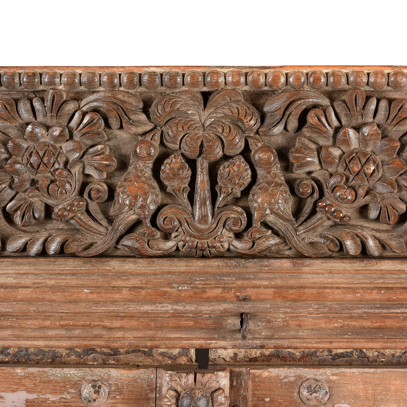 Carved Indian Teak Door From Kutch - 19th Century