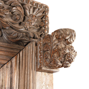 Carved Indian Teak Door From Kutch - 19th Century