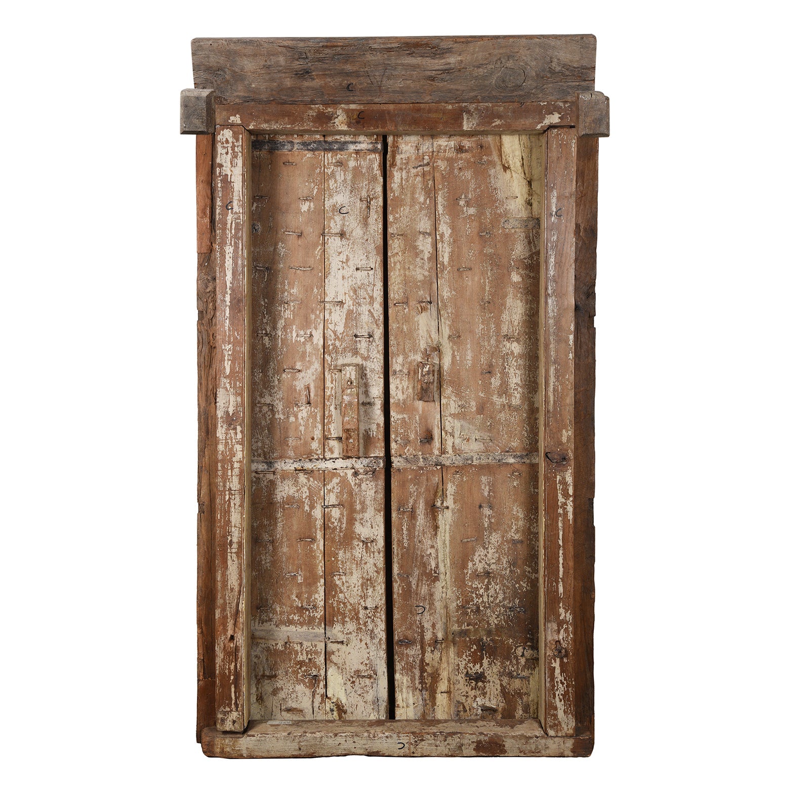 Carved Teak Door & Frame From Kutch - 19th Century