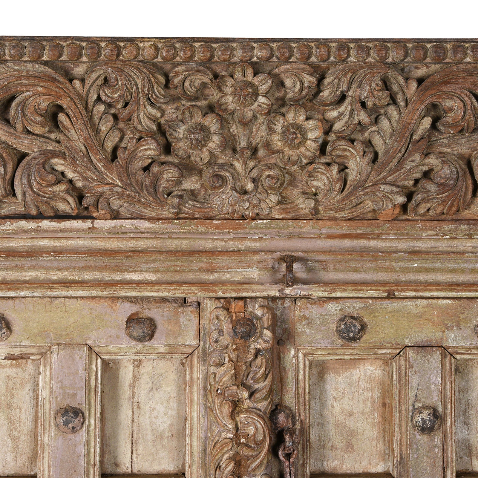 Carved Teak Door & Frame From Kutch - 19th Century