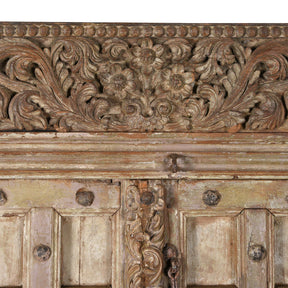 Carved Teak Door & Frame From Kutch - 19th Century