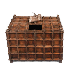 Brass Bound Teak Indian 'Pithara' Chest From Saurashtra - 18th Century
