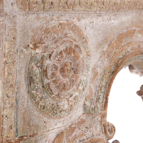 Carved Teak Triple Arch From Maharashtra - 19thC