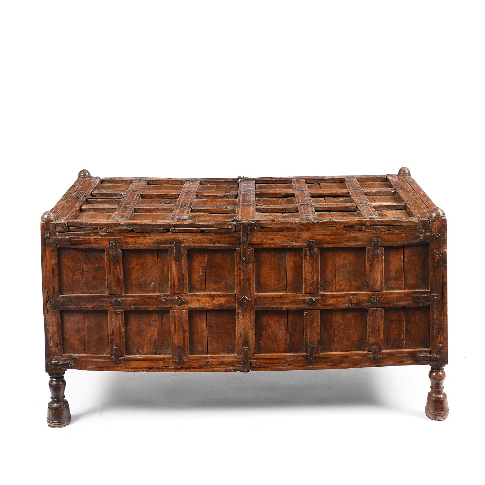 Indian Stick Box Storage Chest From Jaisalmer - 19thC