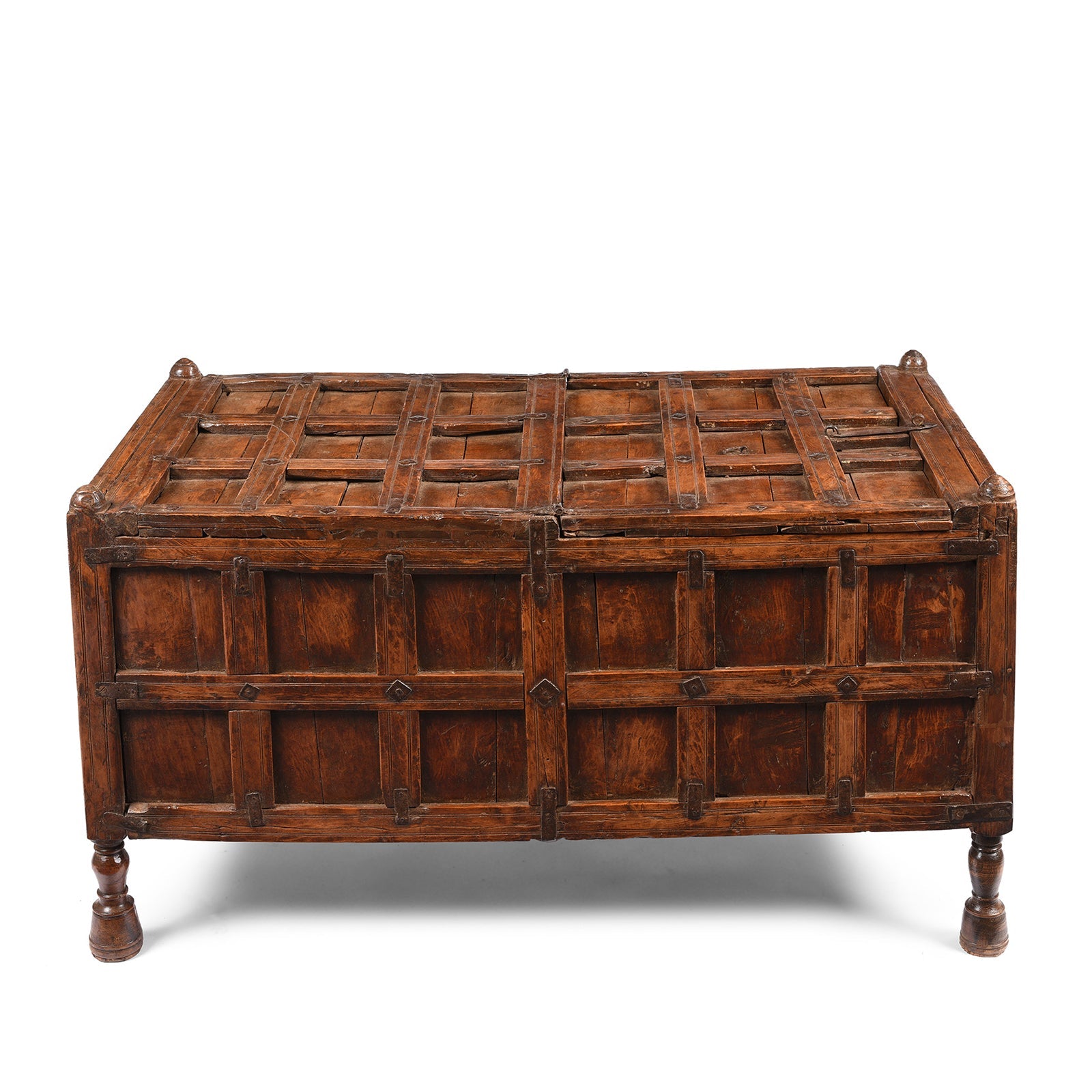 Indian Stick Box Storage Chest From Jaisalmer - 19thC