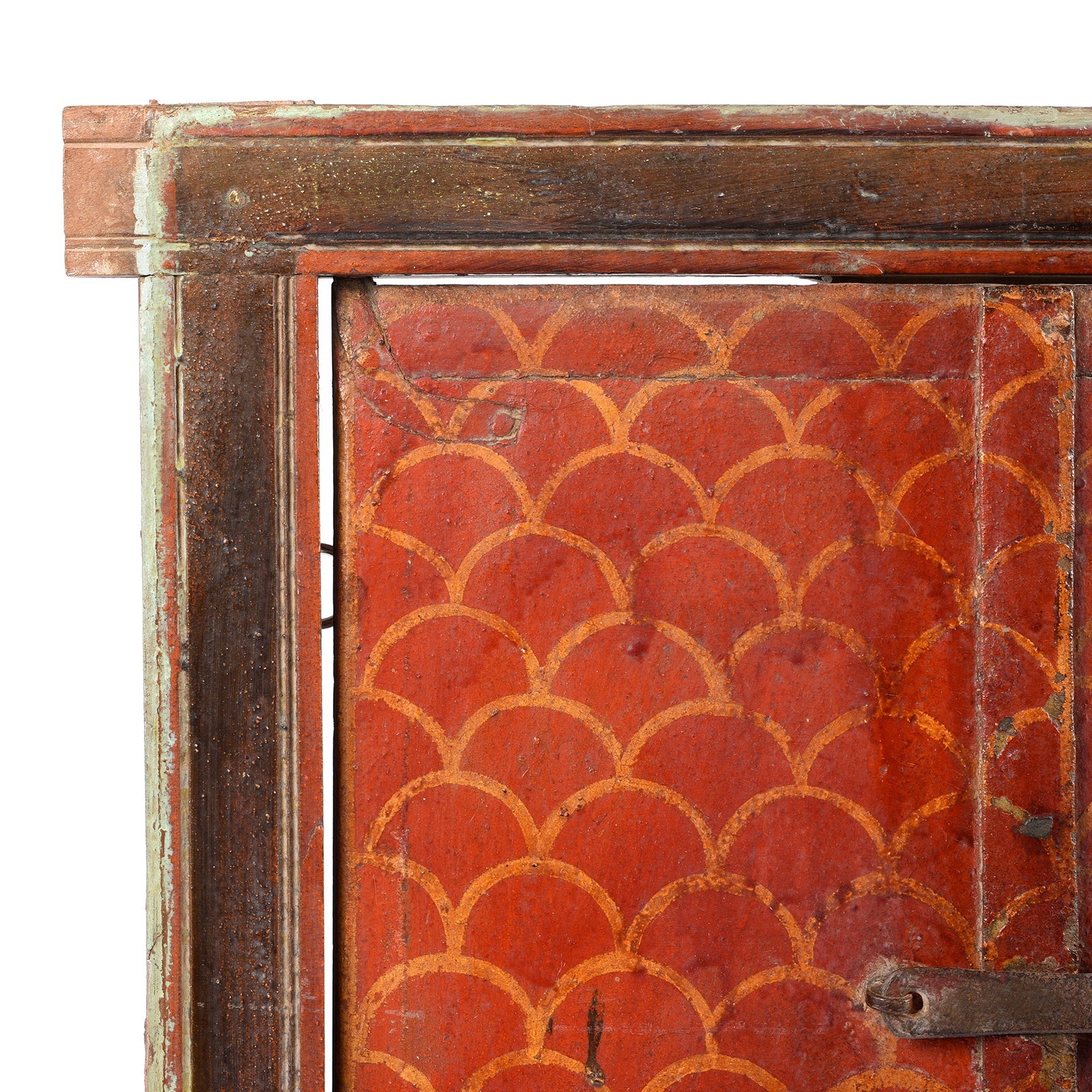 Painted Window Shutter From Nagaur - 19thC