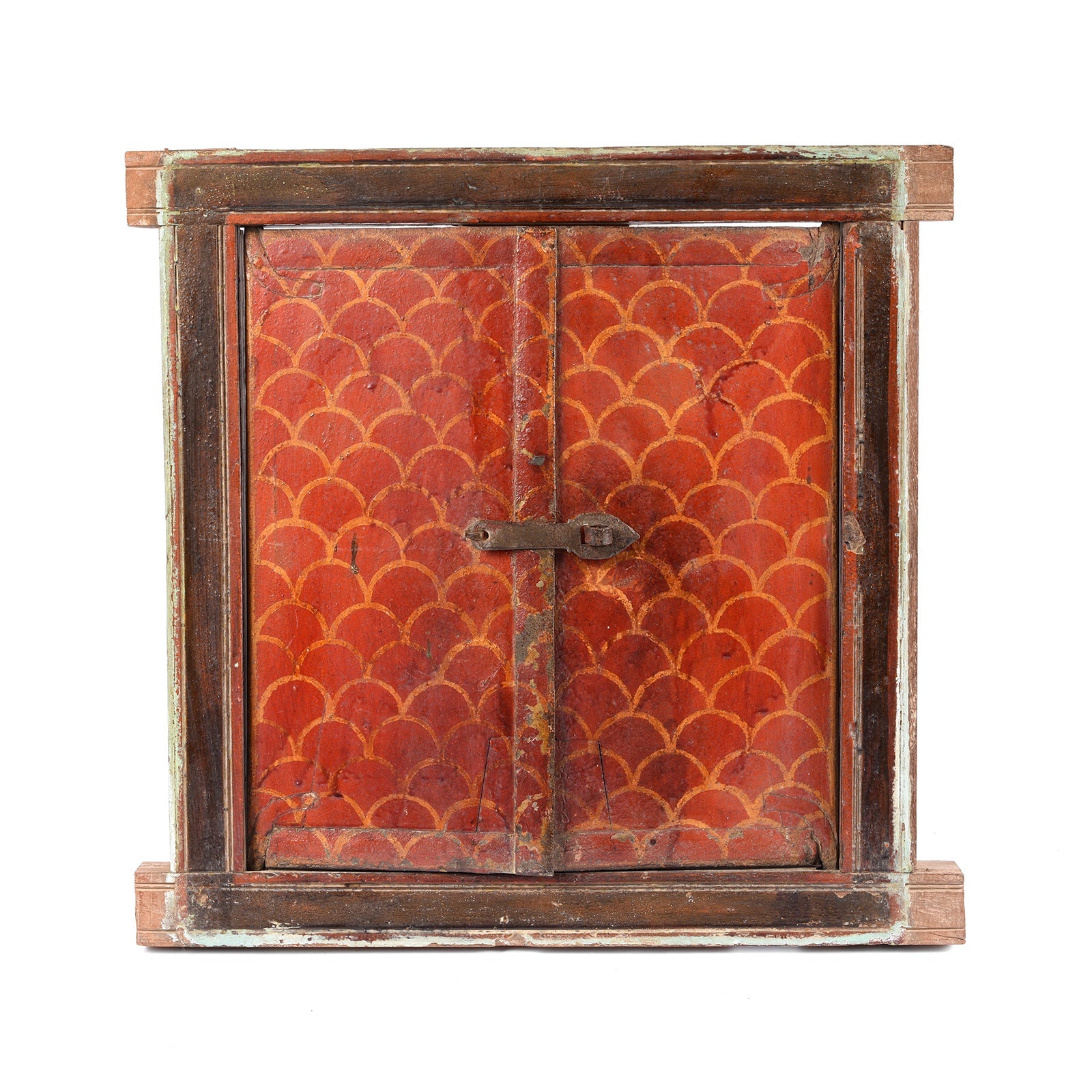 Painted Window Shutter From Nagaur - 19thC