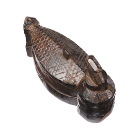 Carved Teak Tika Box From Banswara, Rajasthan - Ca 1920