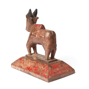 Painted Indian Nandi Bull Figurine From Rajasthan - Ca 1920
