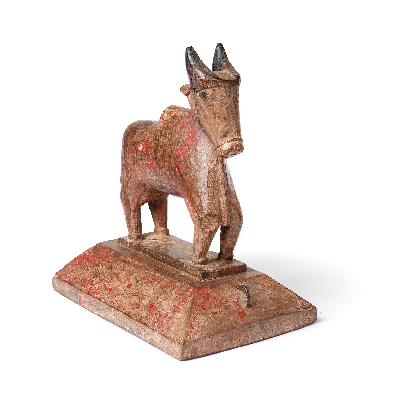 Painted Indian Nandi Bull Figurine From Rajasthan - Ca 1920
