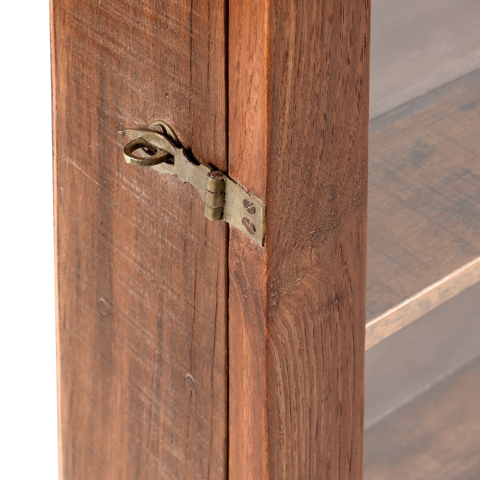 Glazed Teak Wall Cabinet From Gujarat - Ca 1930