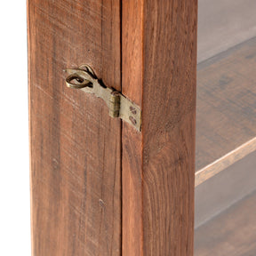 Glazed Teak Wall Cabinet From Gujarat - Ca 1930