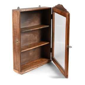 Glazed Teak Wall Cabinet From Gujarat - Ca 1930