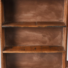 Glazed Teak Wall Cabinet From Gujarat - Ca 1930