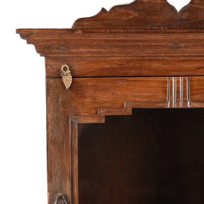 Glazed Teak Wall Cabinet From Gujarat - Ca 1920