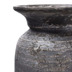 Vintage Indian Neem Wood Pot From Kullu - 1950's
