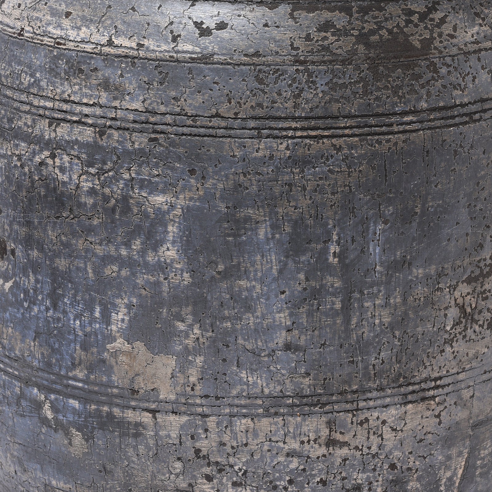 Vintage Indian Neem Wood Pot From Kullu - 1950's