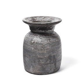 Vintage Indian Neem Wood Pot From Kullu - 1950's