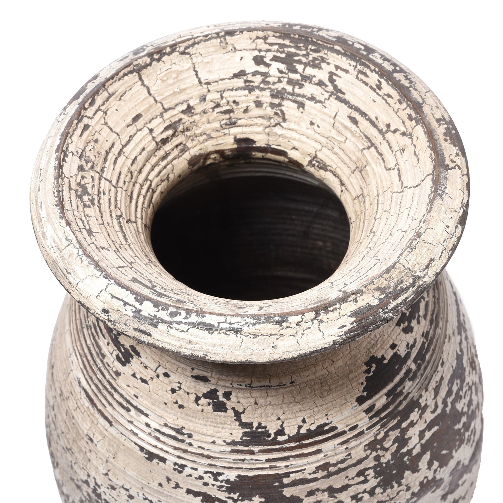 Vintage Painted Pot From Kullu - 1950's